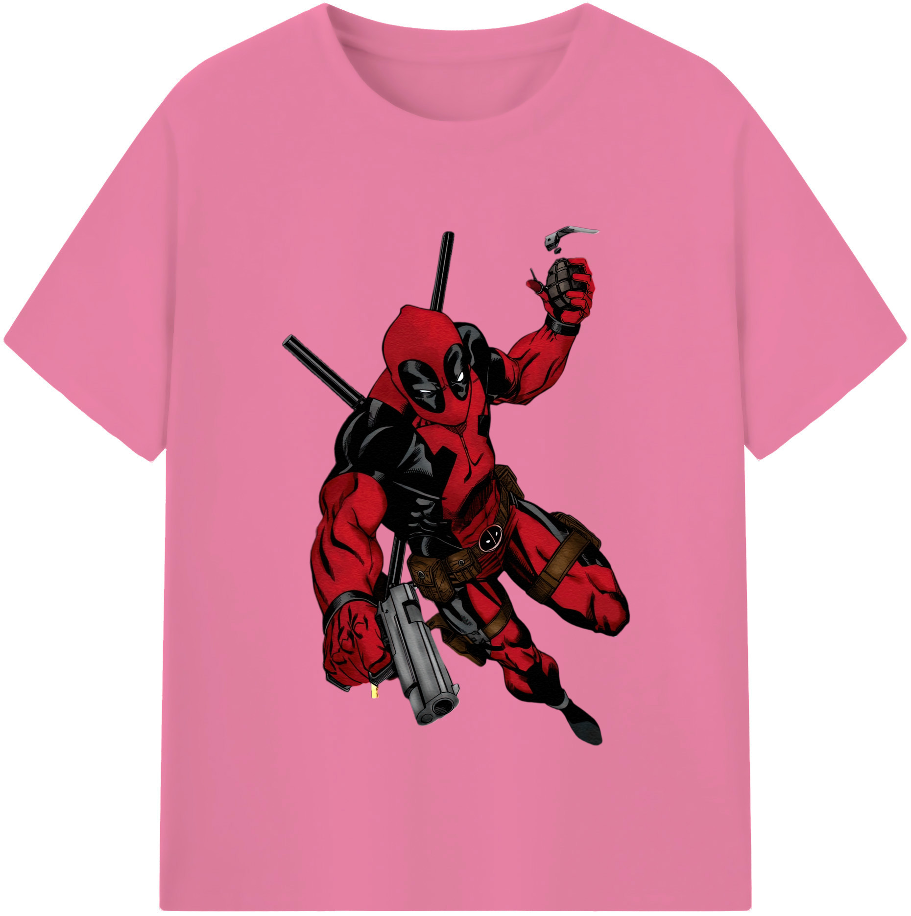 （画像用） Deadpool デッドプール 綿100％半袖Tシャツ（フロントプリント）